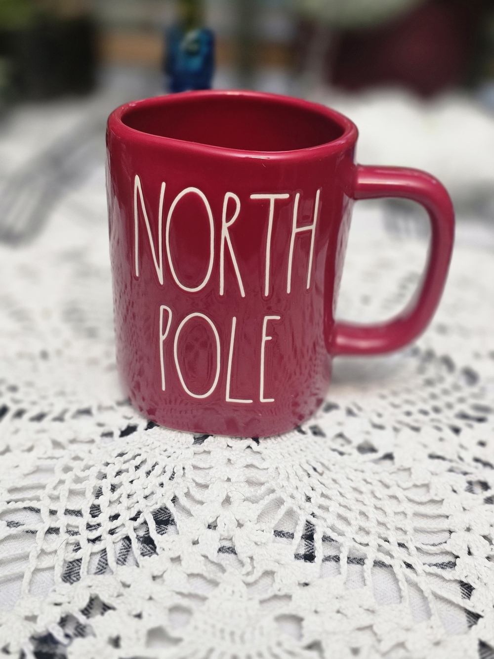 Rae Dunn Red "North Pole" Ceramic Mug